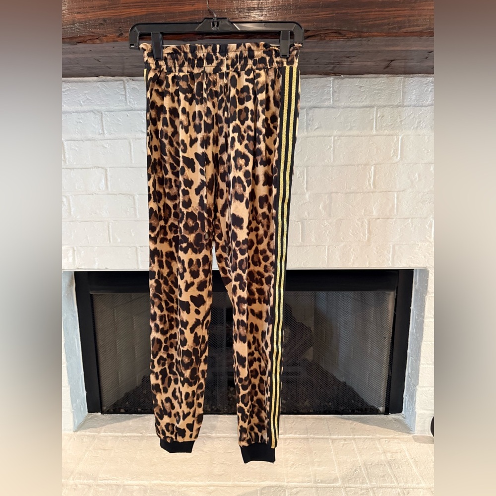 Black Orchid Leopard Print Joggers